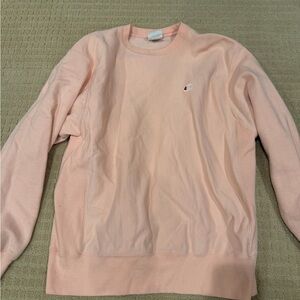 Champion Men's Light Pink Crewneck Sweater
